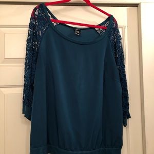 Torrid Lace Sleeve Top.
